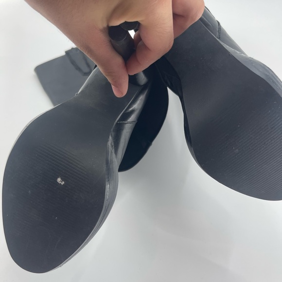 Dolce by Mojo Moxy Alannah Black leather Boots Women size 6.5 - Picture 14 of 15